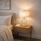 Nordic Solid Wood Desk Bedside Table Lamp