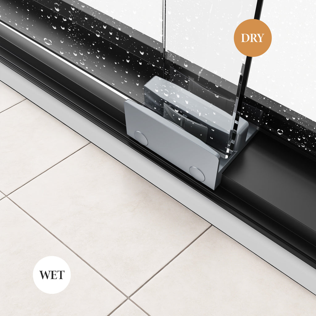 Semi-Frameless Double Sliding Shower Door