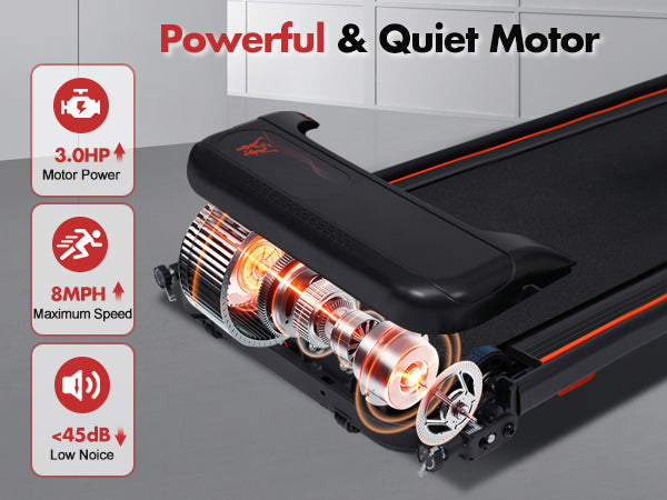 Portable Treadmill with 8% Incline