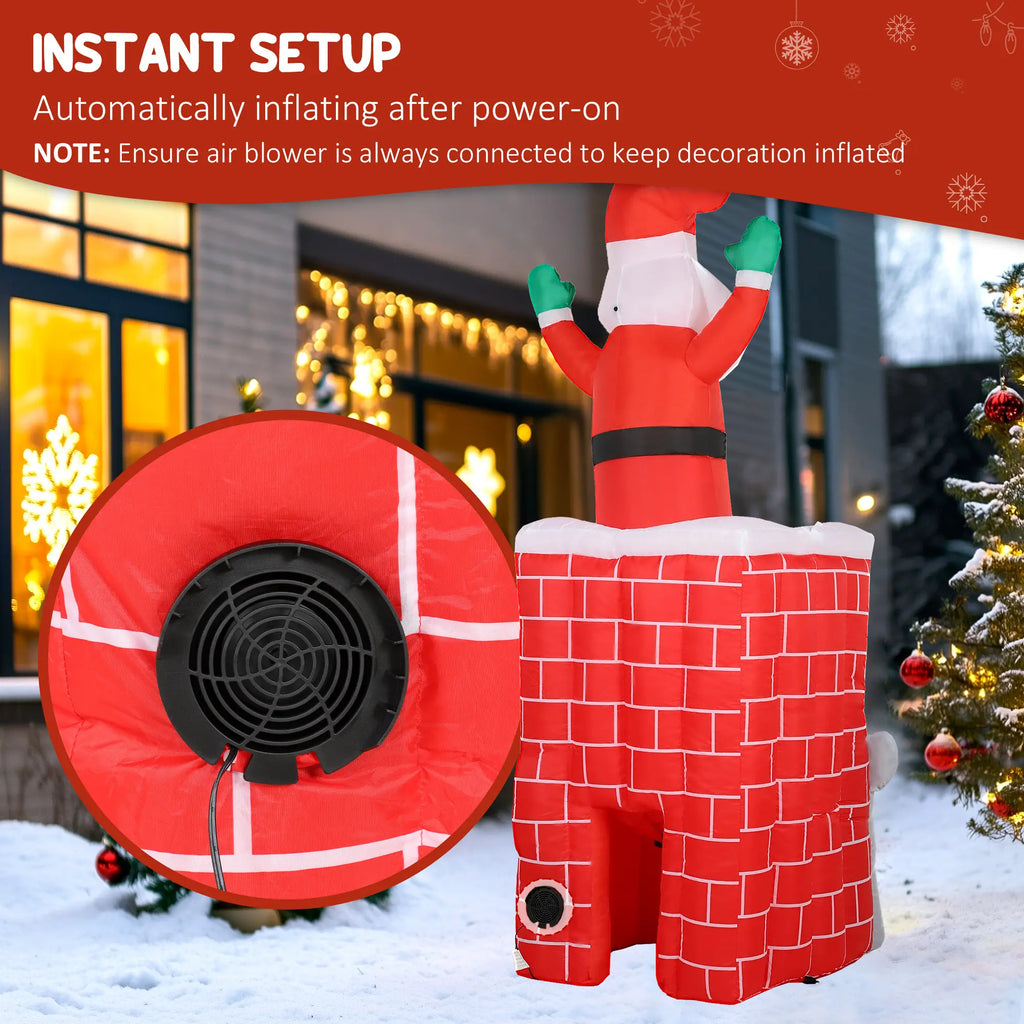 7FT Christmas Inflatable Santa Claus Figure for Indoor Party