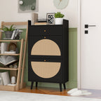 Rattan Allen 2 Door 1 Drawer Cabinet - Shoe Rack