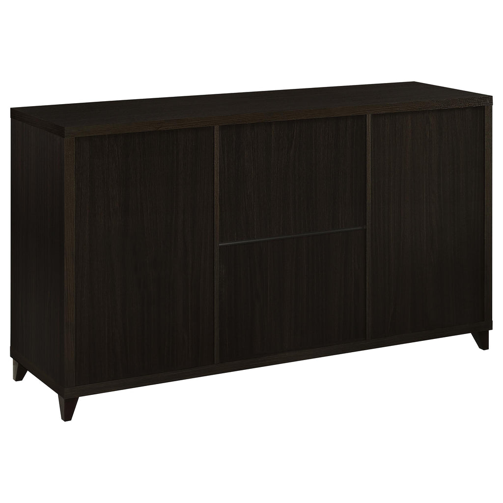 Nyler Cappuccino 3-Drawer Rectangular TV Console