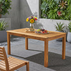 Outdoor Expandable Acacia Wood Dining Table