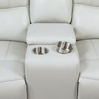 Denson Dove Power Reclining Loveseat