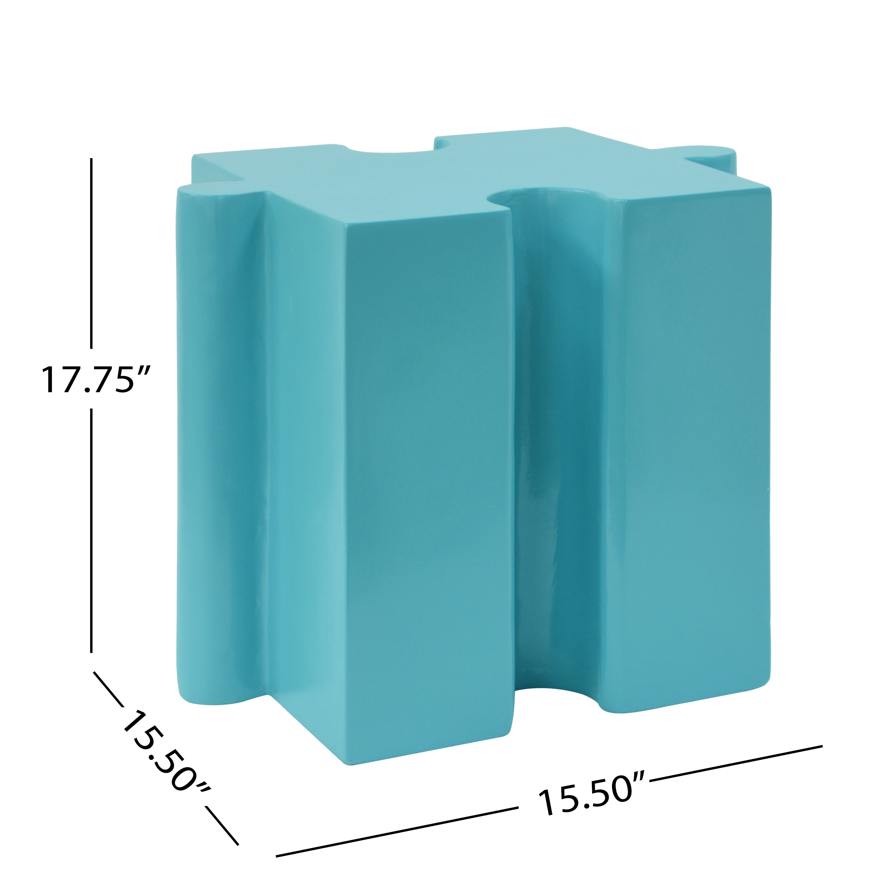 Puzzle Art Side Table - Modular Concave Edge MGO Table
