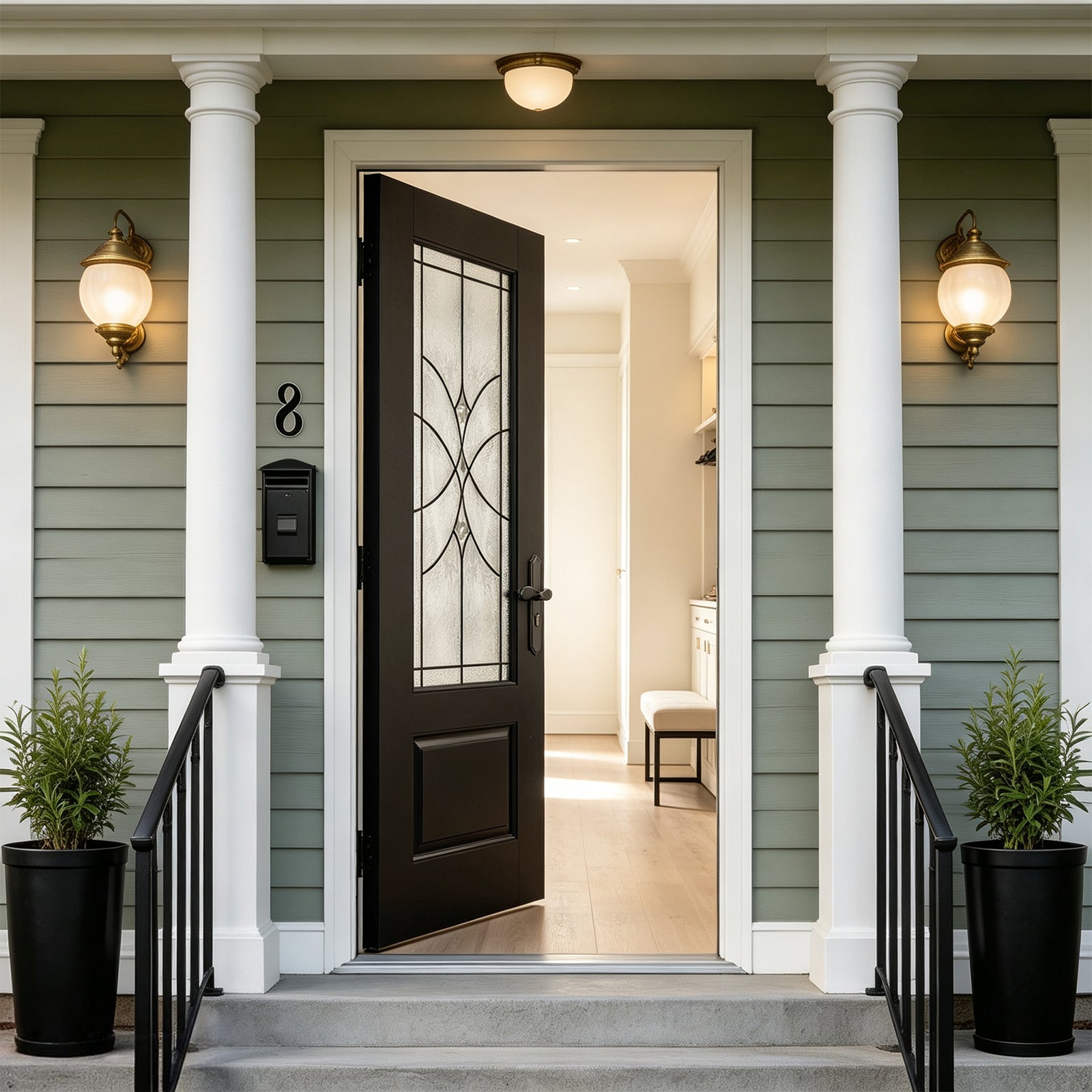 36"x80" Fiberglass Front Door