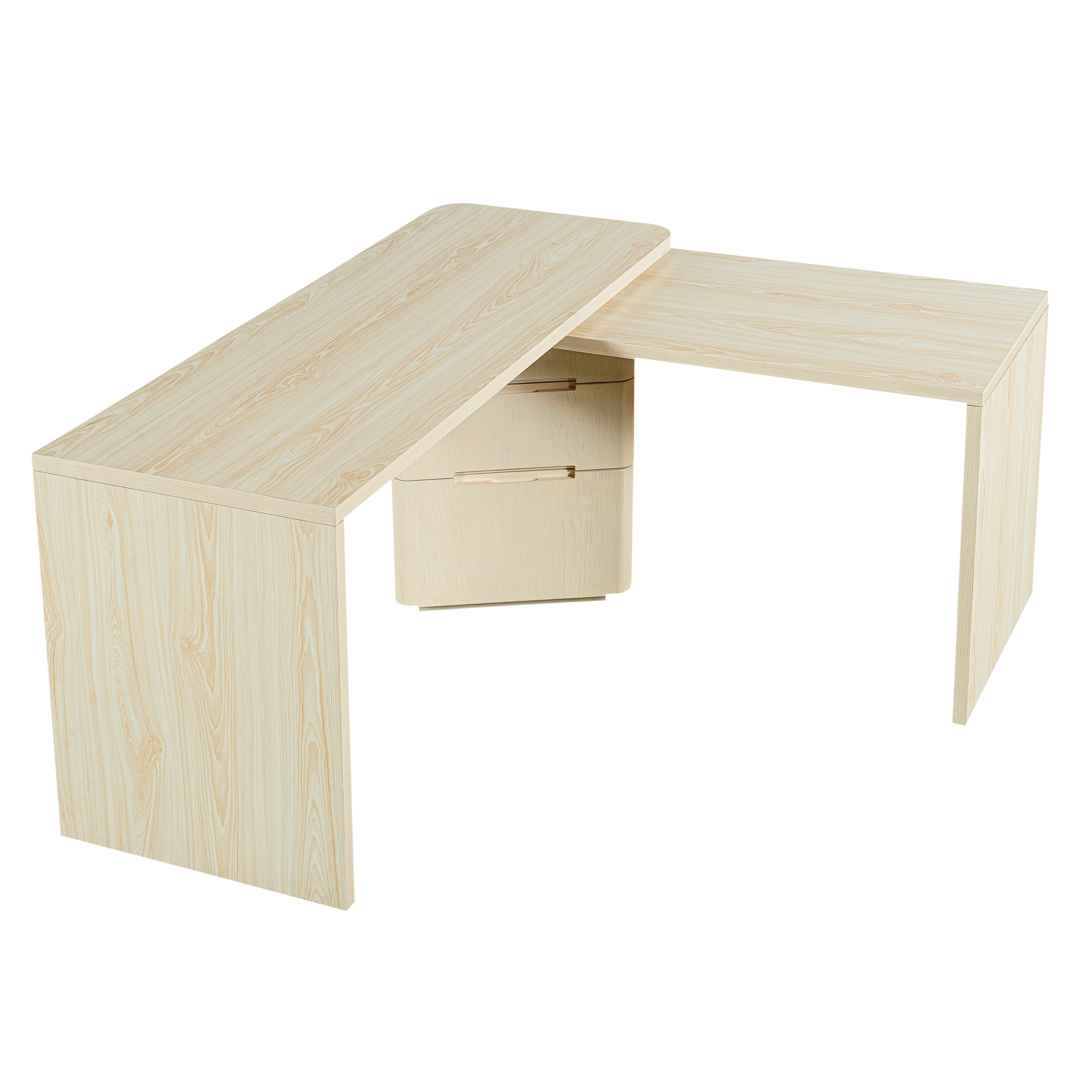 90" Modern L Shaped Desk