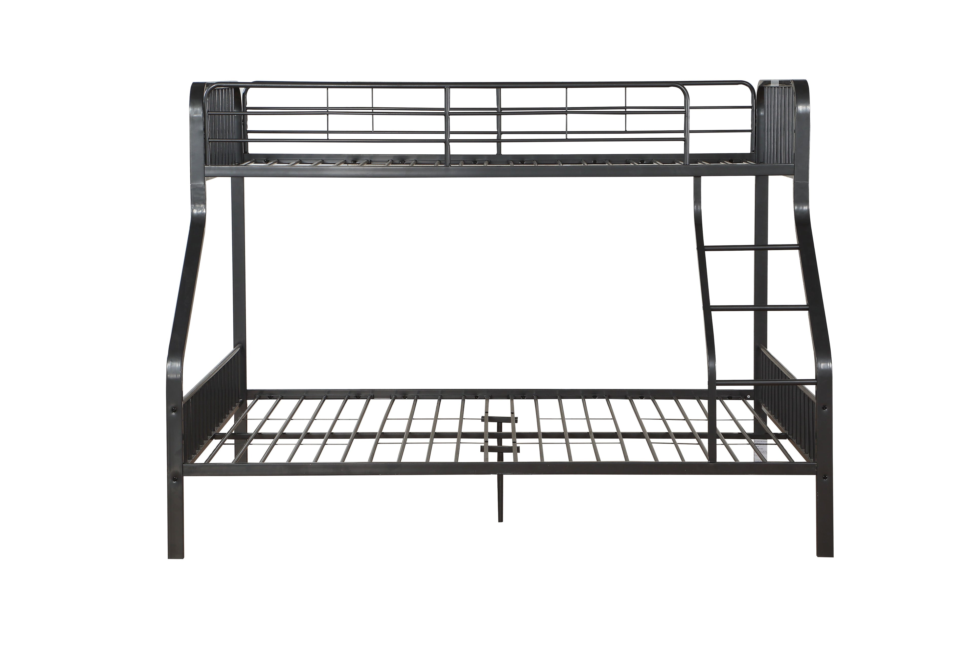 Caius Gunmetal Finish Twin XL/Queen Bunk Bed