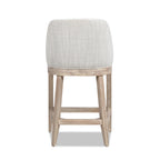 Newport 26.5" Coastal Curved Back Upholstered Counter Stool