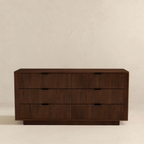 Lola Mid Century Modern Walnut Dresser