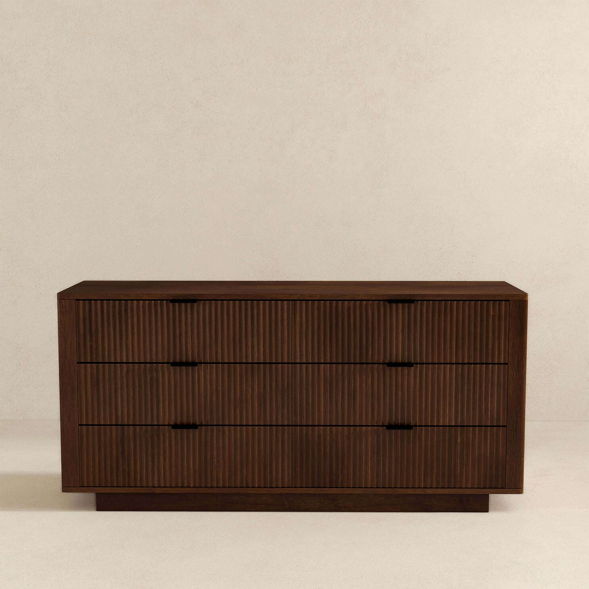 Lola Mid Century Modern Walnut Dresser