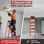 Fiberglass Single Side Step Ladder