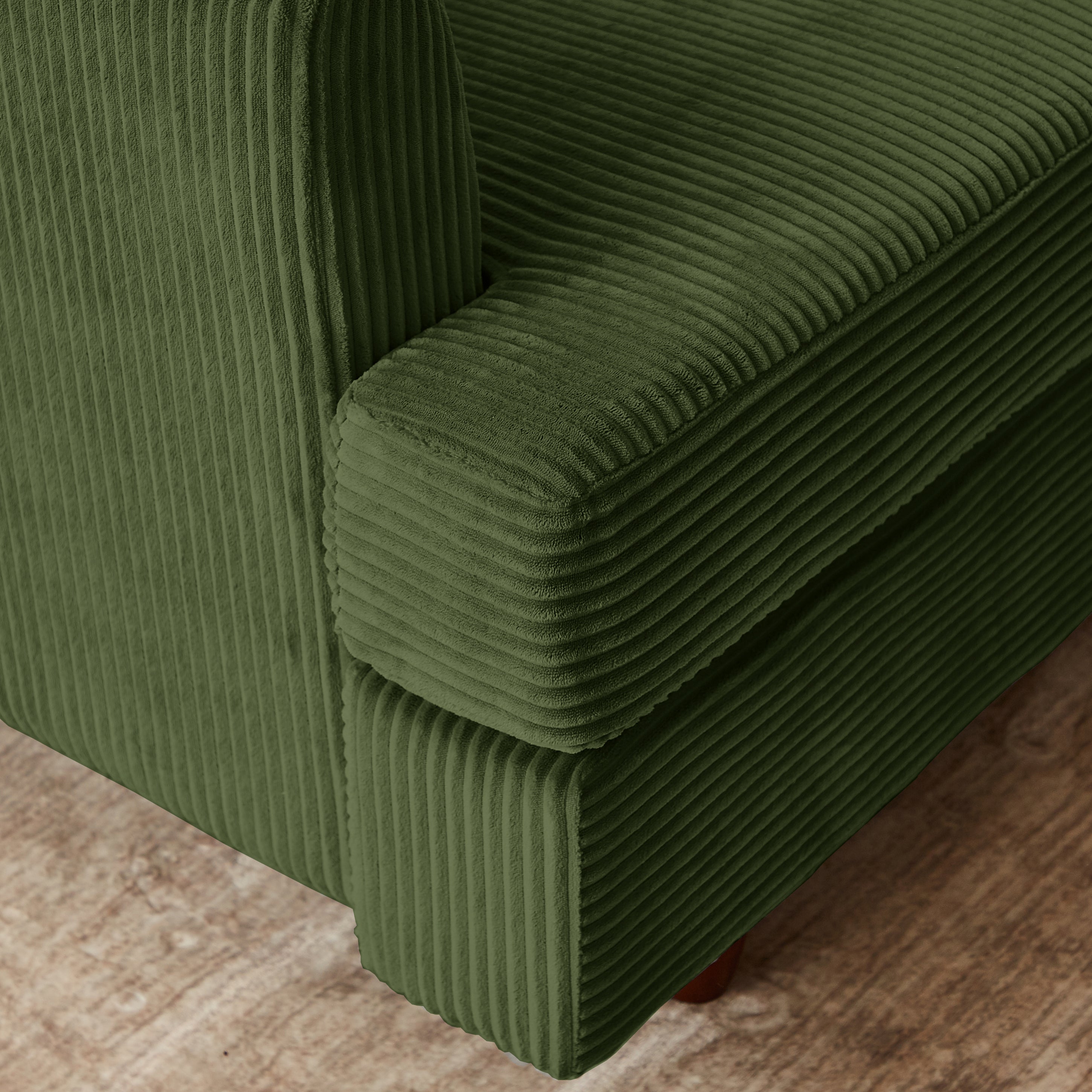 Modern Modular Sectional Sofa - Green Upholstered