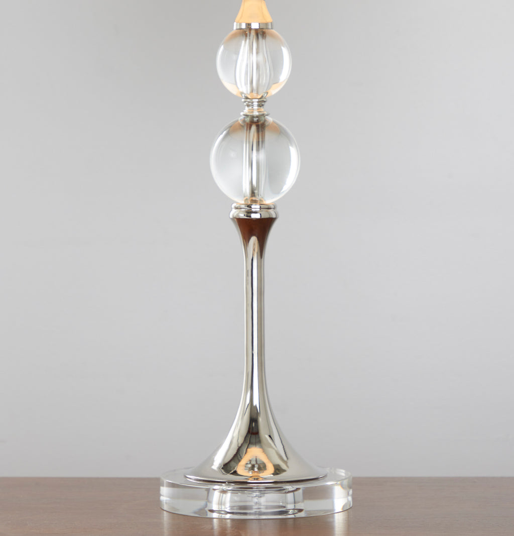 26" Contemporary Crystal Table Lamp