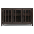 Connaught 60 Inch Wide Solid Wood Storage Cabinet Buffet in Chestnut