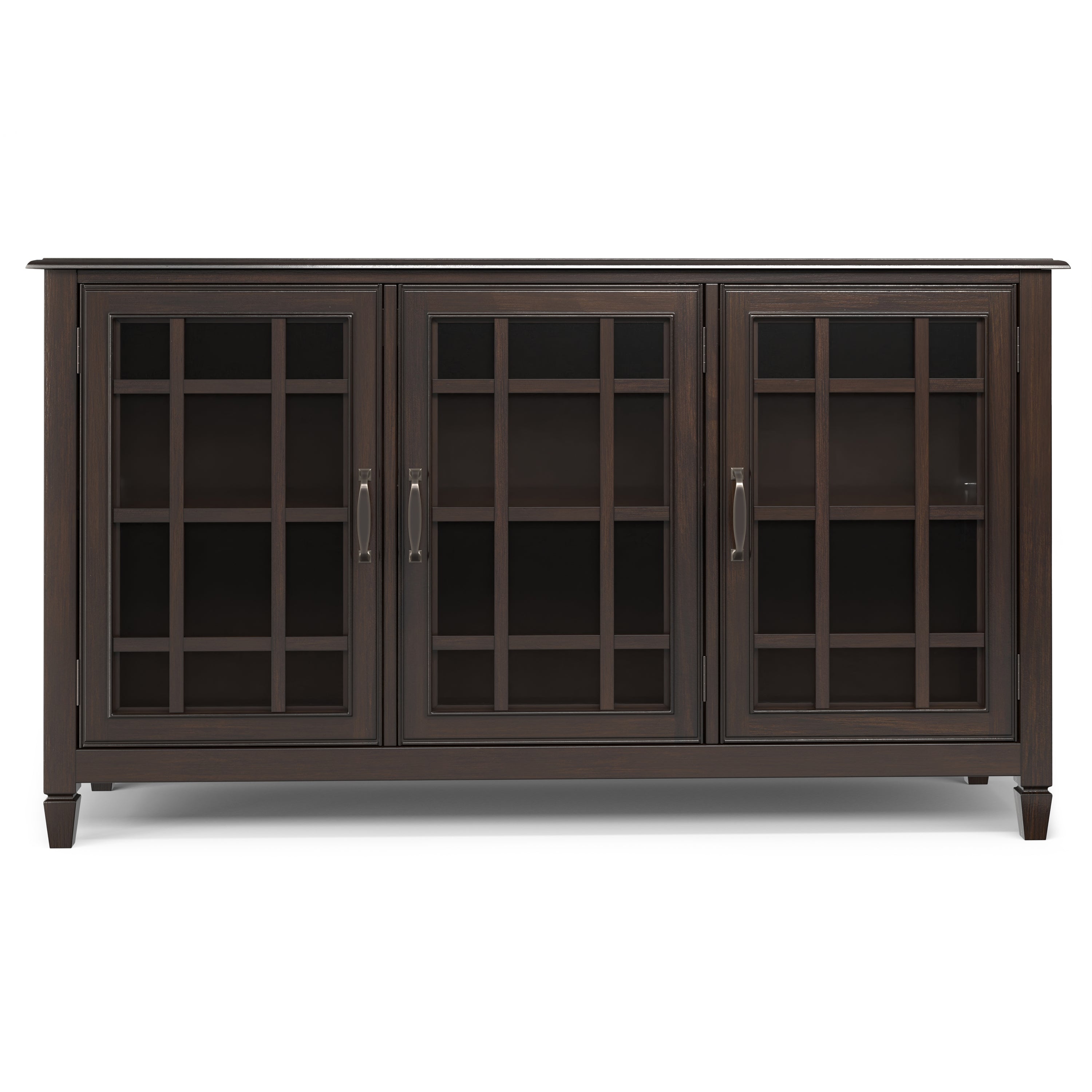 Connaught 60 Inch Wide Solid Wood Storage Cabinet Buffet in Chestnut