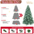 4FT Blue-Green Tint PE/PVC Christmas Tree