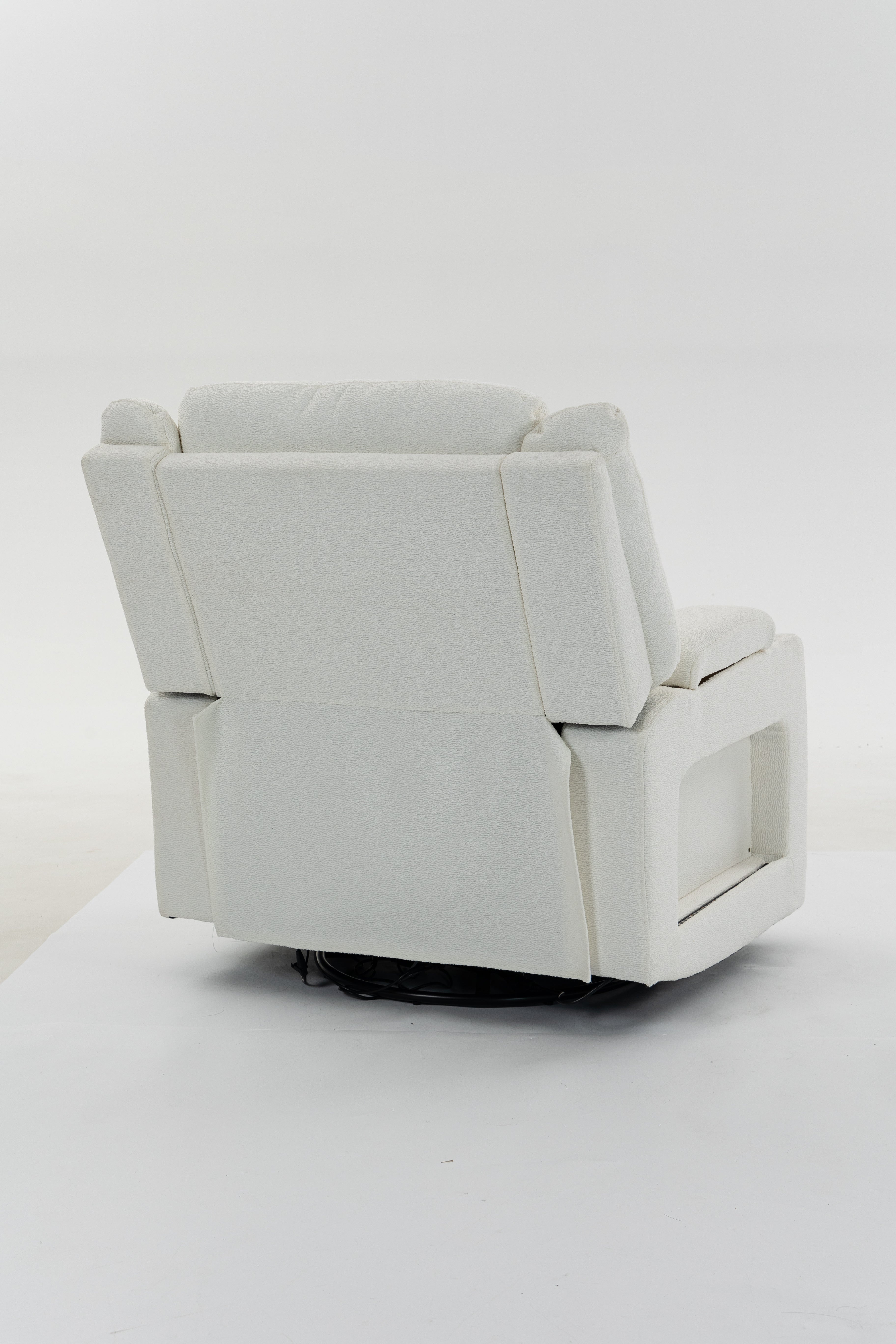 Extra Wide Power Recliner Chair 270° Swivel with Heat Massage