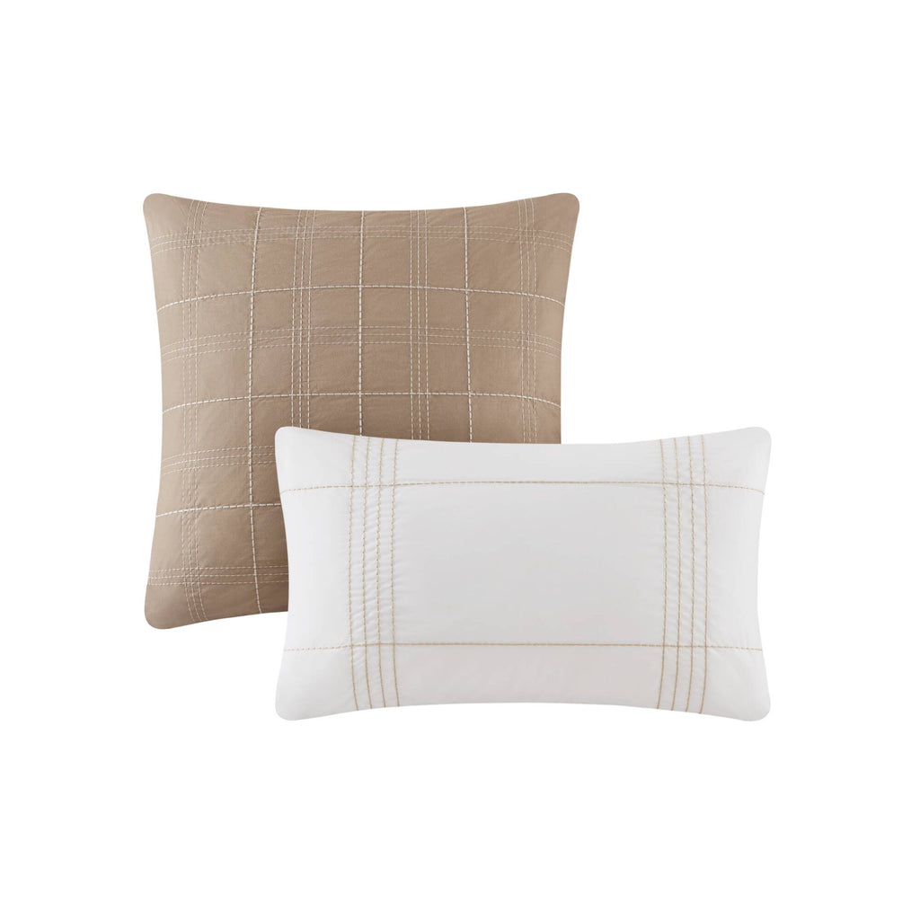 6-Piece Cal King Cotton Jacquard Oversized Comforter Set