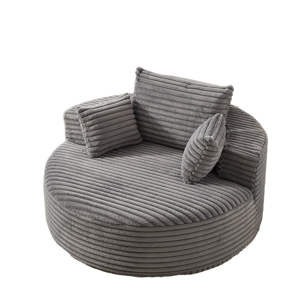 55'L Corduroy Sponge Single Sofa