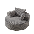 55'L Corduroy Sponge Single Sofa