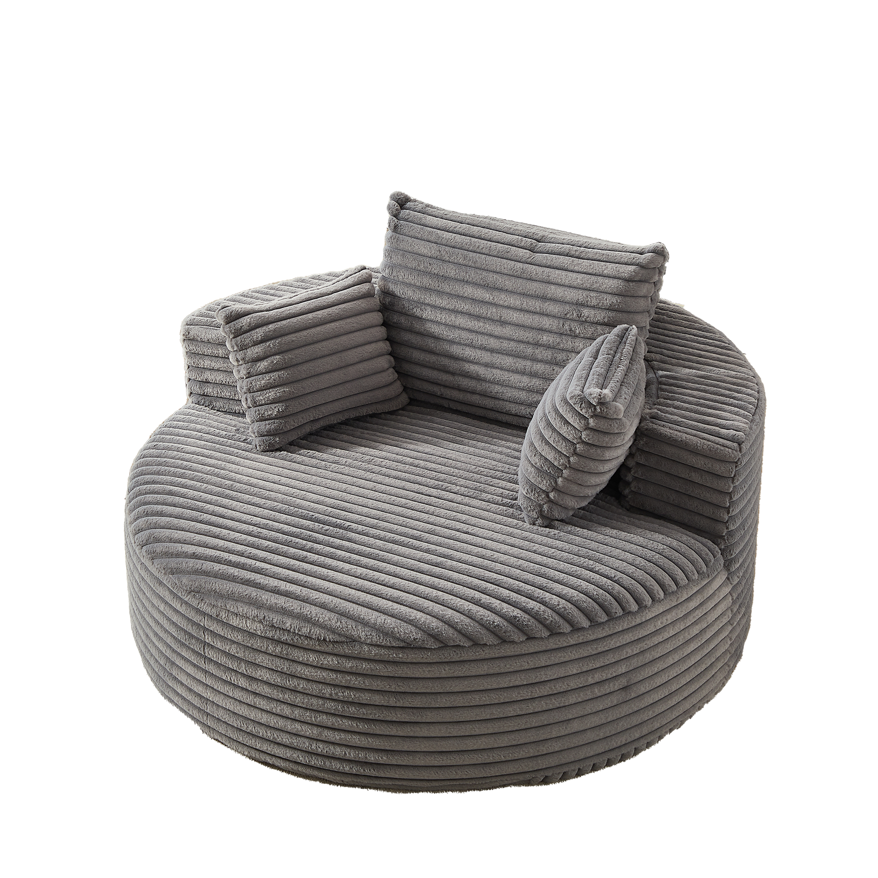 55'L Corduroy Sponge Single Sofa