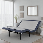 Twin XL Adjustable Bed Base with Massage and Head and Foot Position Adjustments