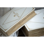 Set of 2 Botanical Green and White Book Boxes