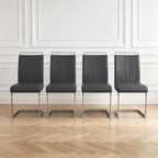 Modern PU Faux Leather Dining Chairs Set of 4