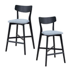 Wooden Bar Chairs Set of 2