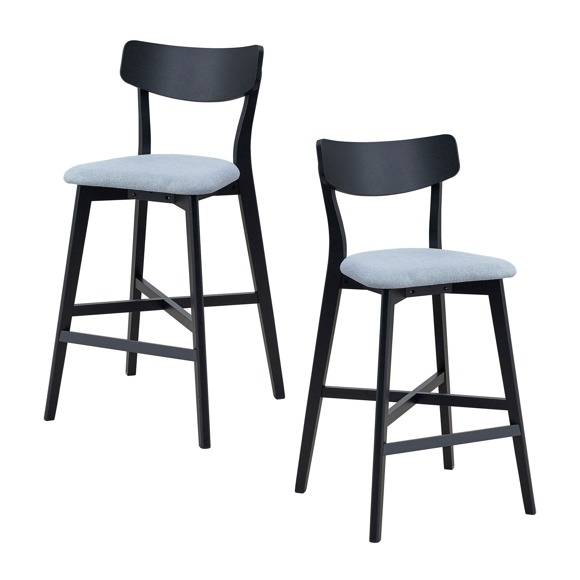 Wooden Bar Chairs Set of 2