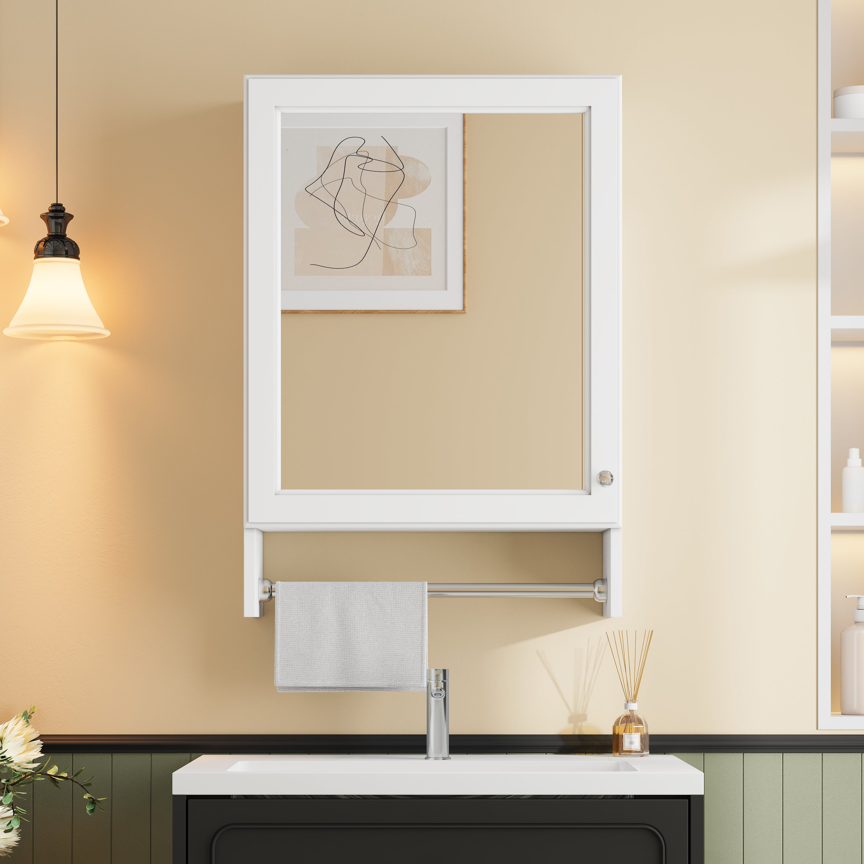 3-in-1 Bathroom Mirror Cabinet