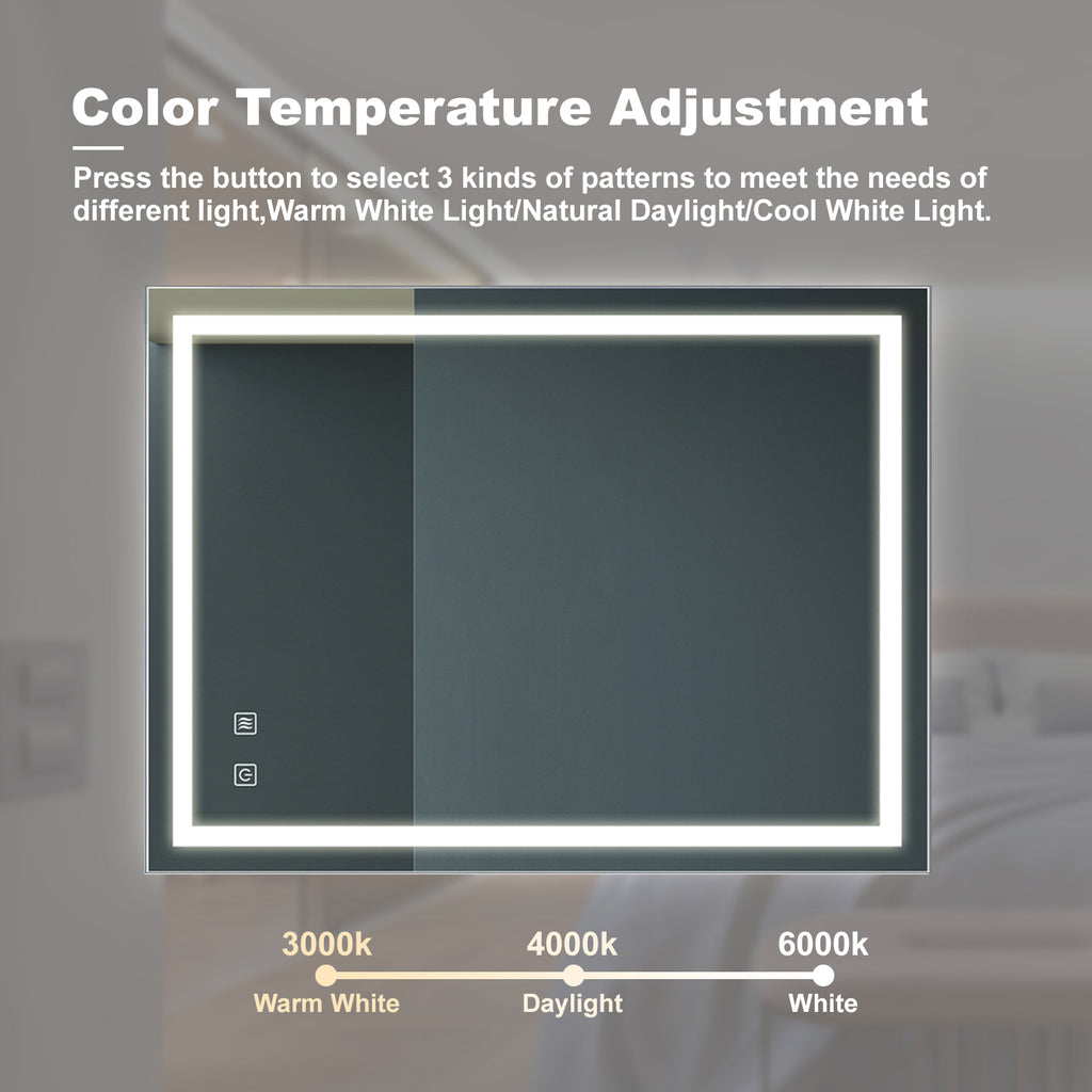 32x24 Inch Bathroom Led Classy Vanity Mirror