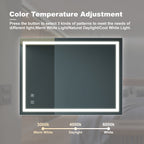 32x24 Inch Bathroom Led Classy Vanity Mirror