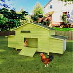 Large Wooden Chicken Coop with Free-Range Doors