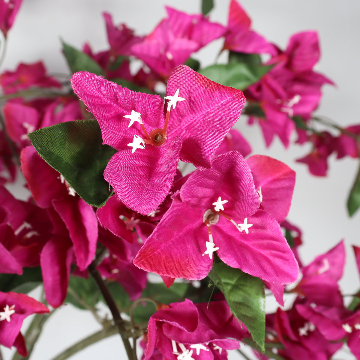 6ft Artificial Bougainvillea Tree with Black Pot, Dark Pink Flowers
