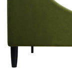 Aspen Vertical Tufted Headboard Platform Bed Set, King, Olive