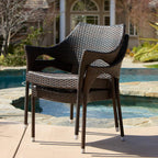 Outdoor Resin Chair, 52637.00MBRN KD MP4
