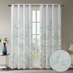 Burnout Printed Curtain Panel (Only 1 Pc Panel)