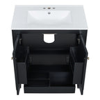 30" Bathroom Vanity with Sink and Two Doors