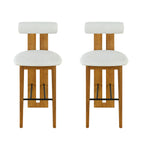 Renee Indoor Wooden Upholstered Barstool