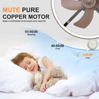 20.5" Rustic Ceiling Fan with Remote Control