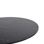 Black Marble Tulip Dining Table for 2-4 People