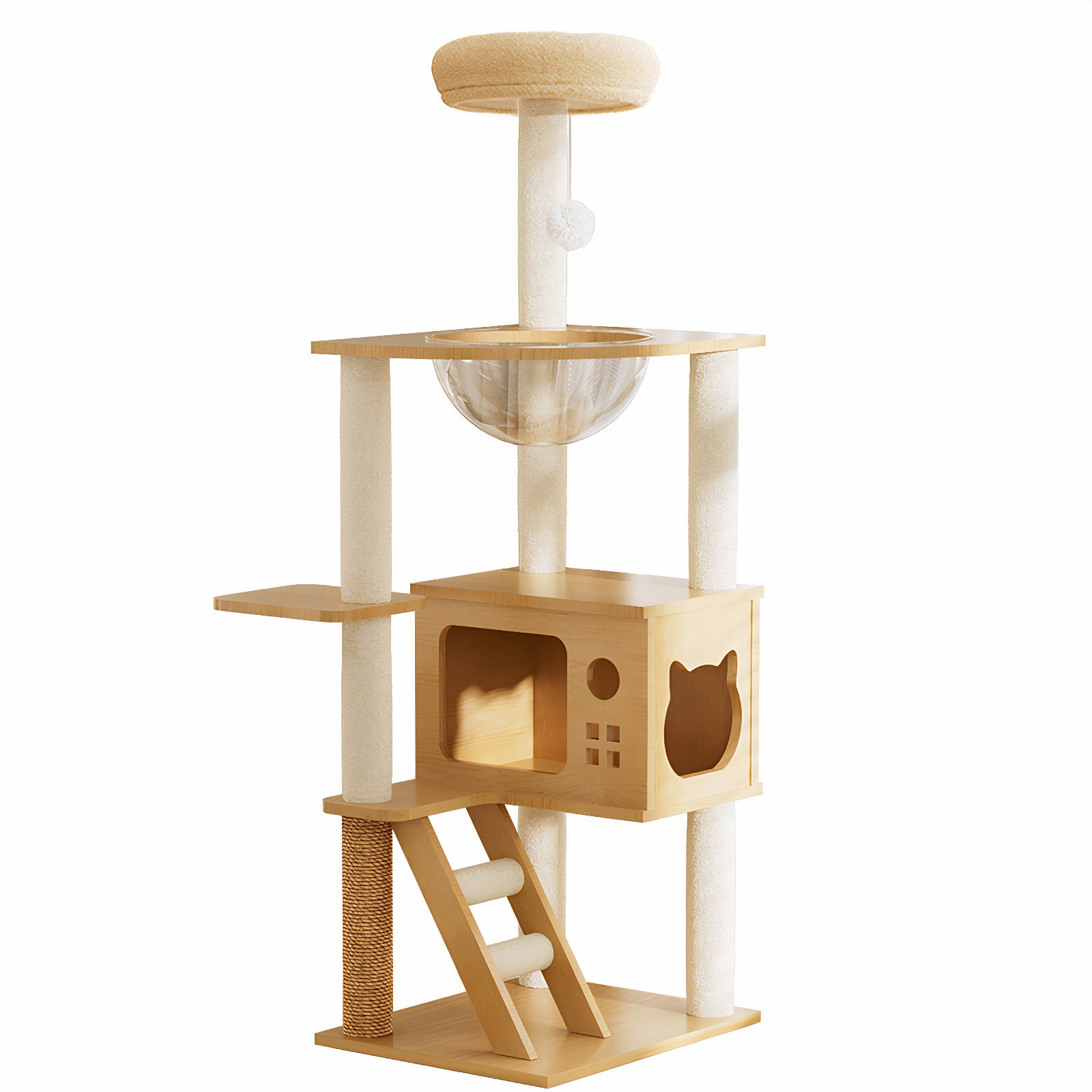 48.8" Modern Cat Tower for Indoor Cats