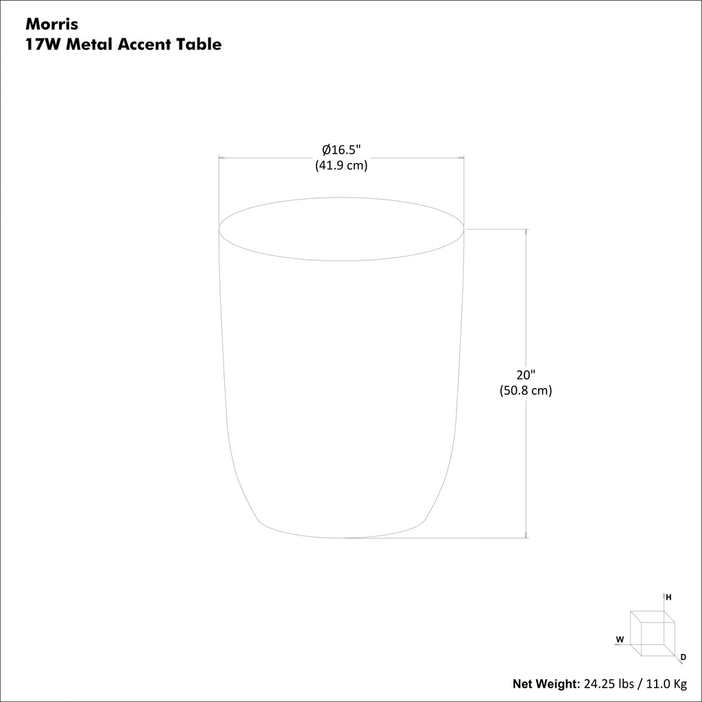 Morris Metal Accent Table