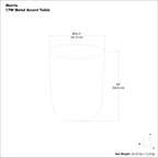 Morris Metal Accent Table