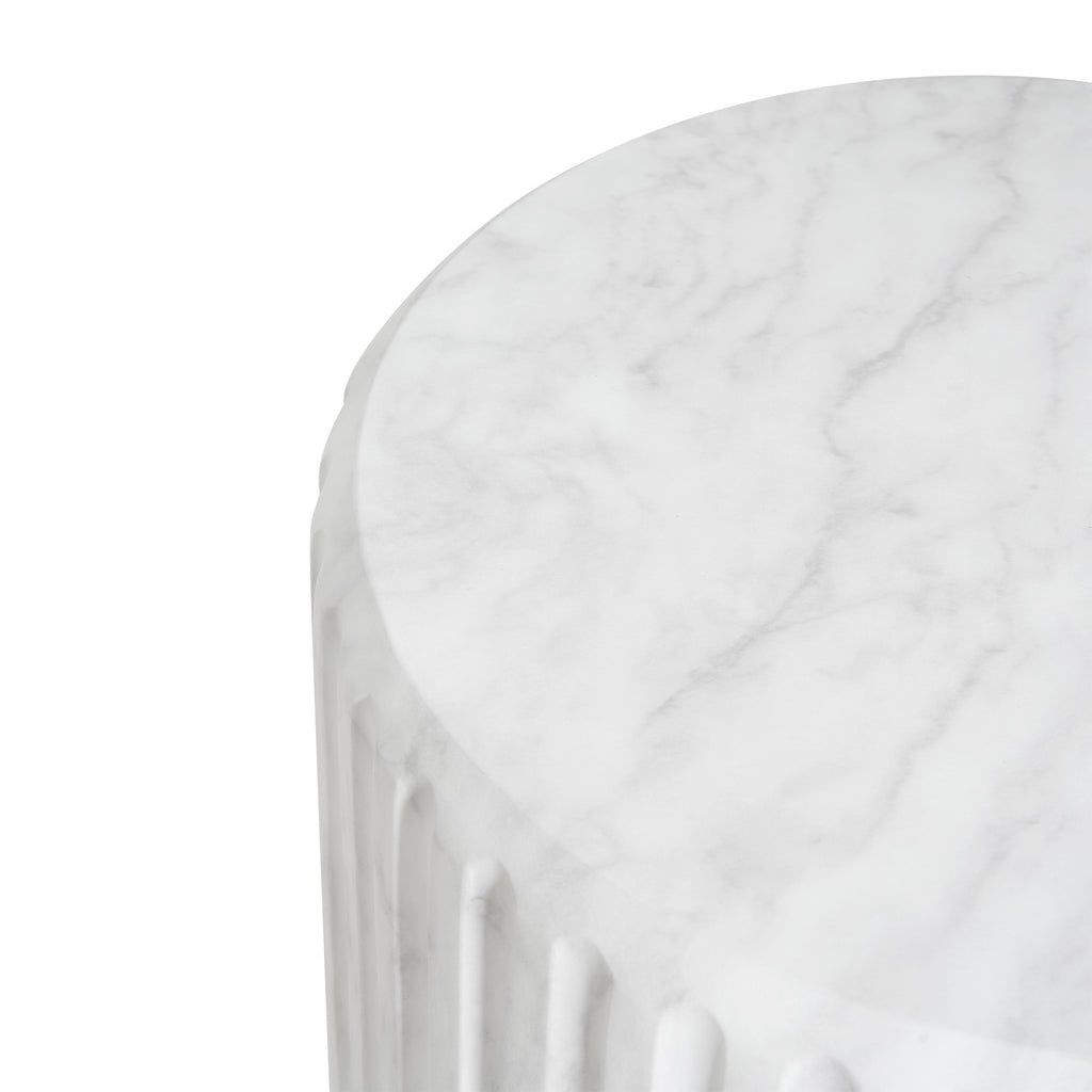 Outdoor Cicci Carved Side Table