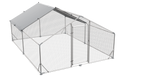 Large Metal Chicken Coop - Poultry Cage with Waterproof Cover