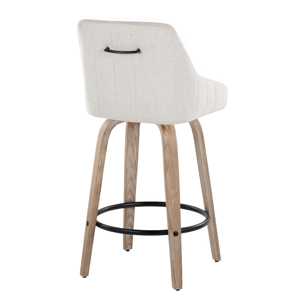 26" Fixed-Height Counter Stool with Swivel