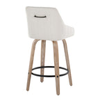 26" Fixed-Height Counter Stool with Swivel